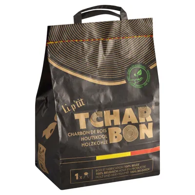 Sac de charbon de bois 100% belge 1,2kg