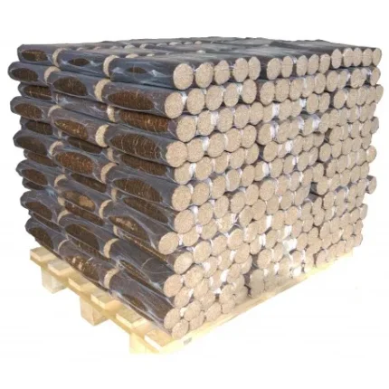 BUCHES DE BOIS COMPRESSÉ - PALETTE DE 117 PACKS